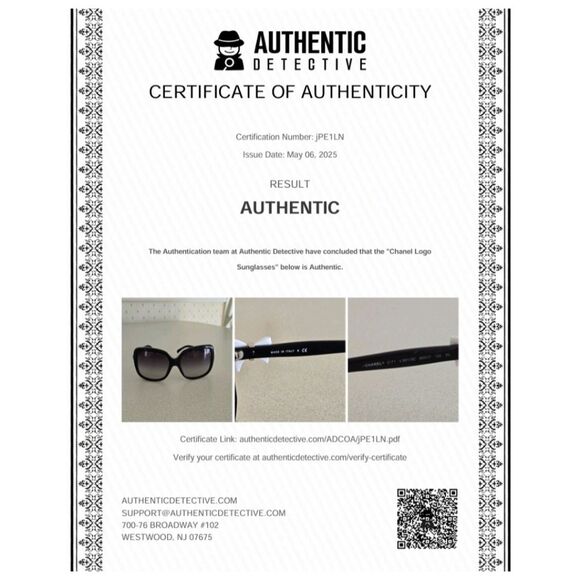 AUTHENTIC Chanel sunglasses white Bows Gradient - Picture 9 of 9